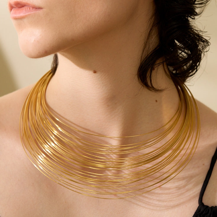 Multi Layered Goddess Necklace Collar