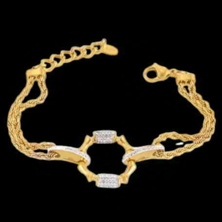 Bamboo Charm Necklace and Bracelet Set