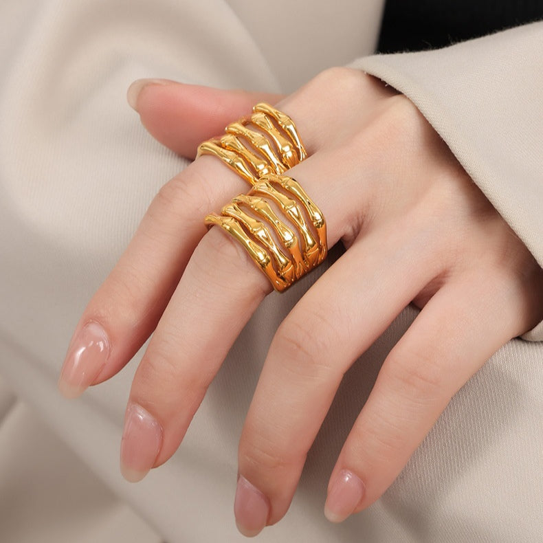 Layered Bamboo Ring