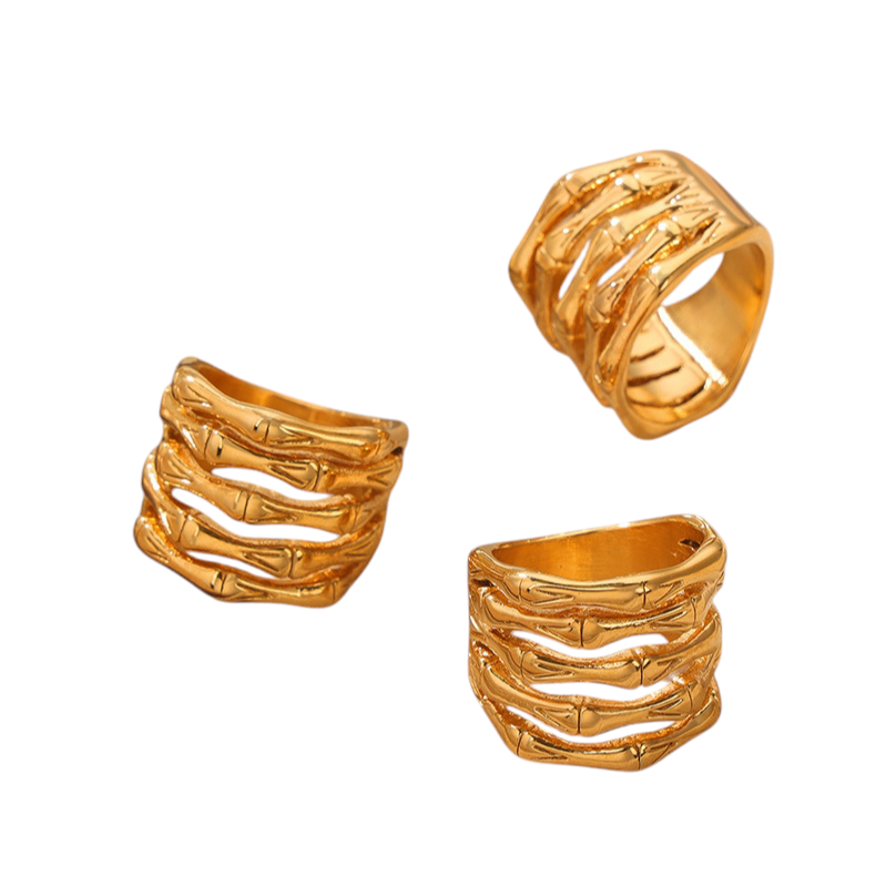 Layered Bamboo Ring