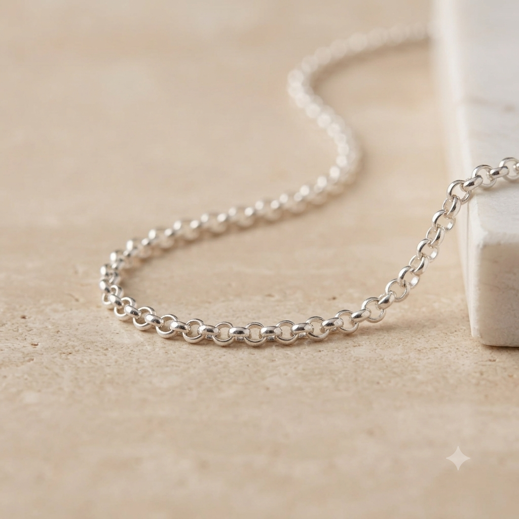925 Sterling Silver Rolo Chain (2mm)