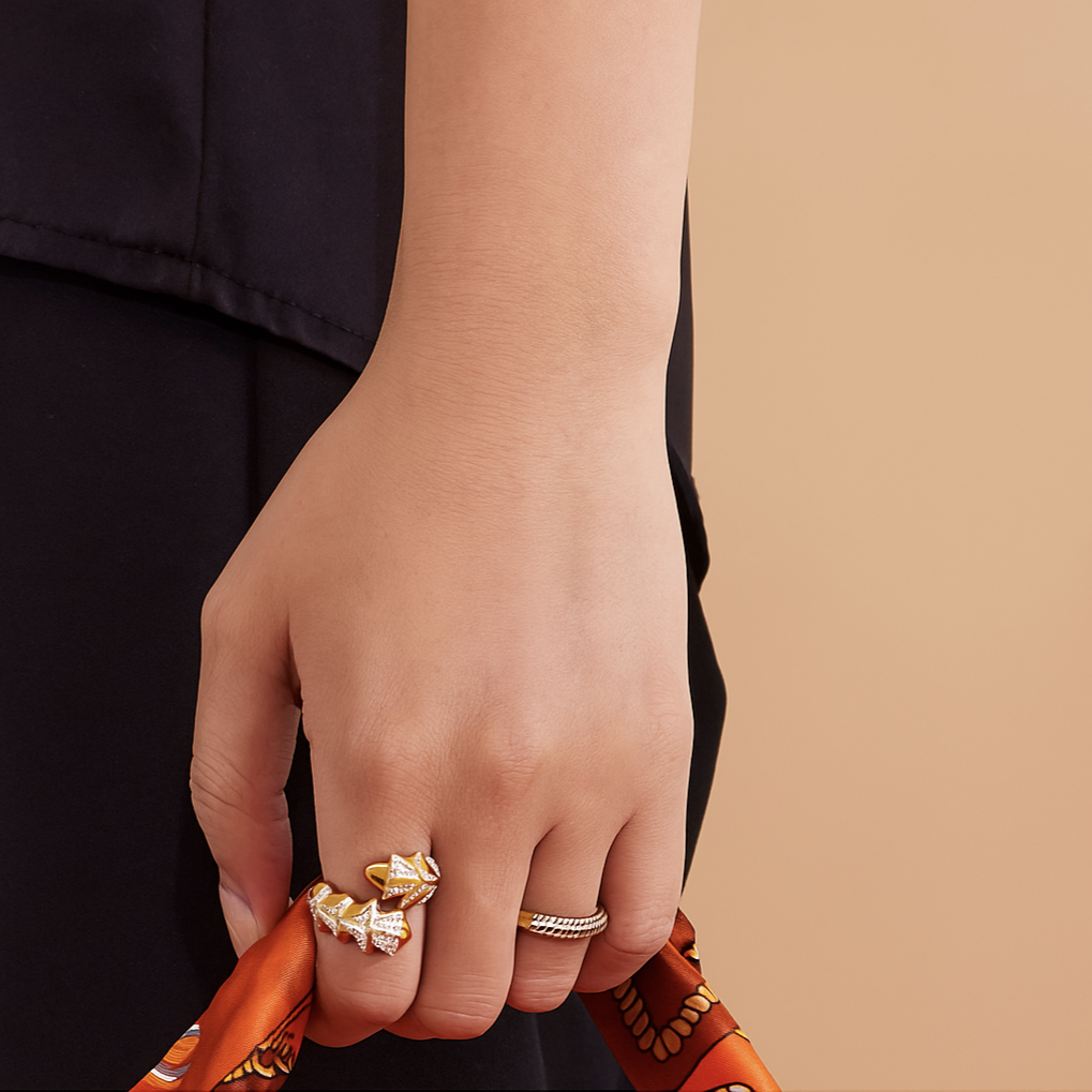 Golden Ivy Ring