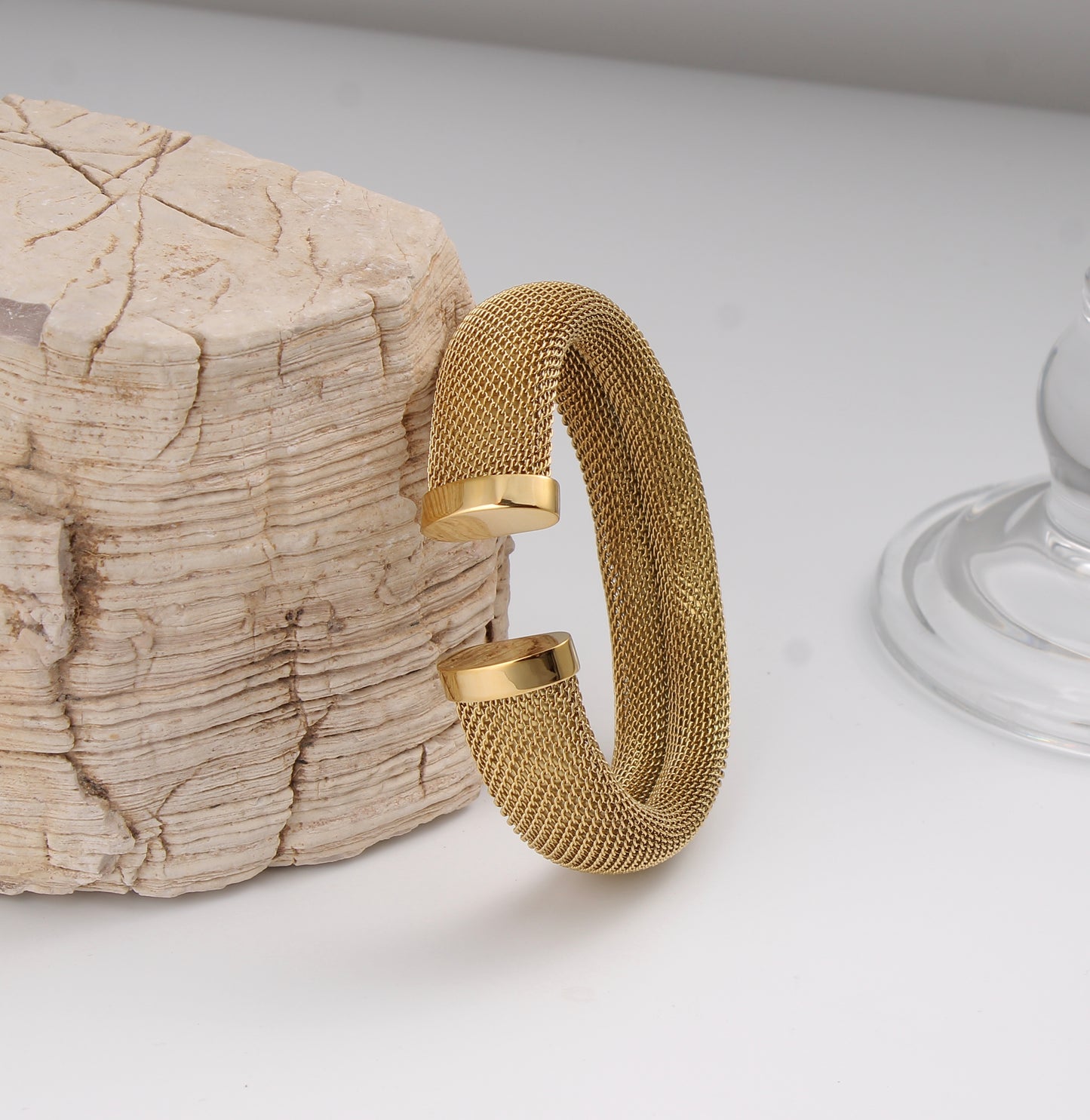 Classic Mesh Cuff Bangle