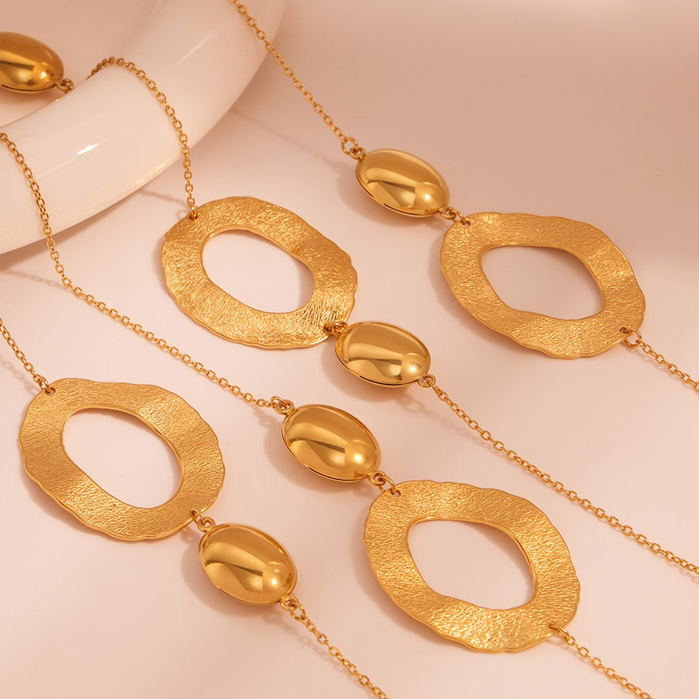 Ellipse Elegance Long Necklace