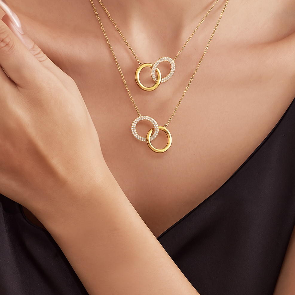 Infinity Bond Zirconia Necklace