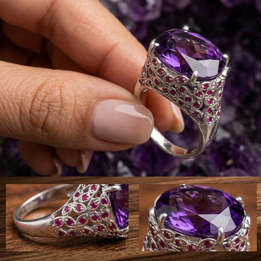 Amara Amethyst Ring