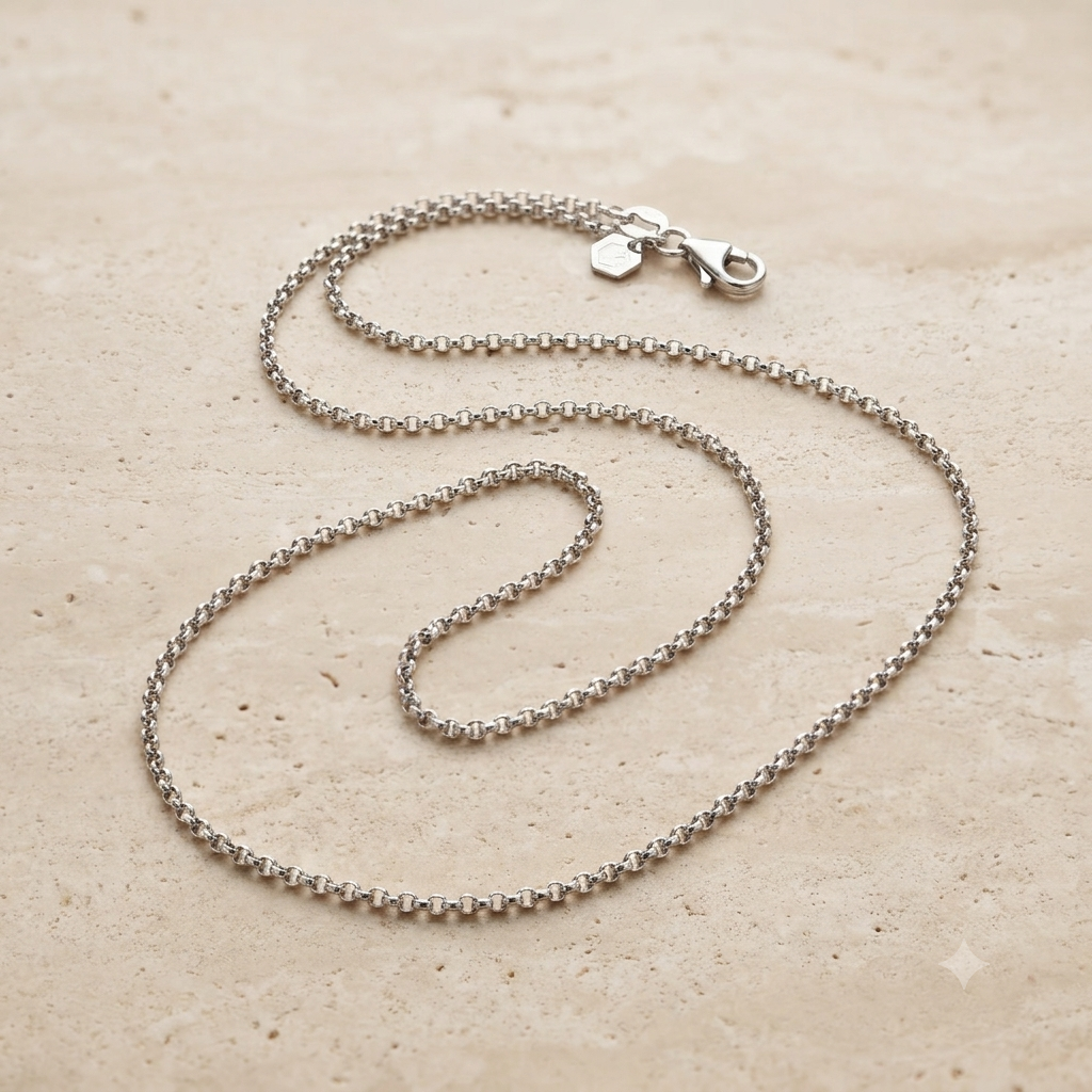 925 Sterling Silver Rolo Chain (2mm)